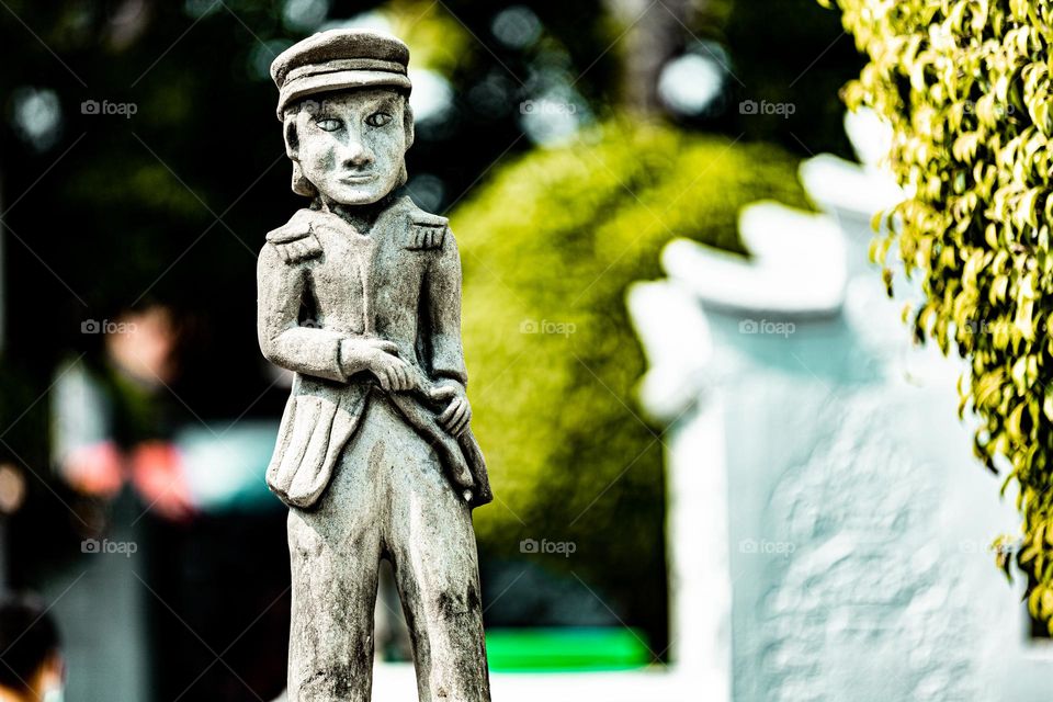 Navy soldier statue at Wat Arun temple
