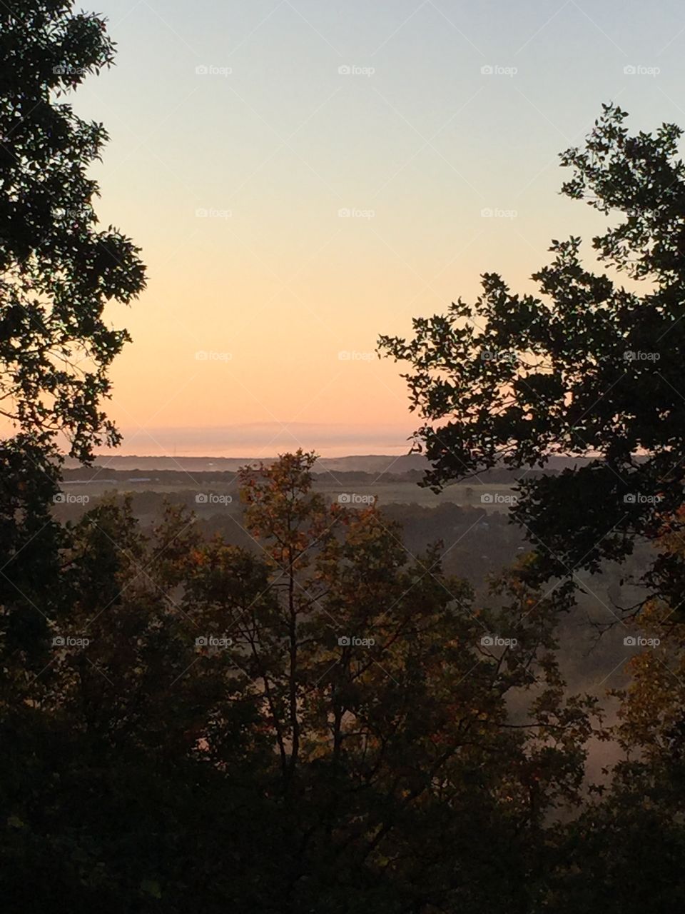 Greenbrier AR valley. View from back deck of valley below