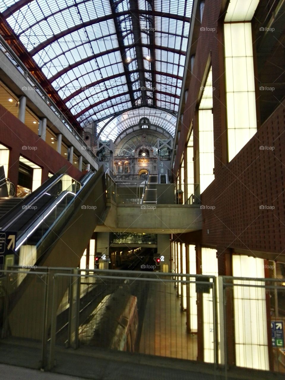 Centre Bruxelles train station. Belgium.