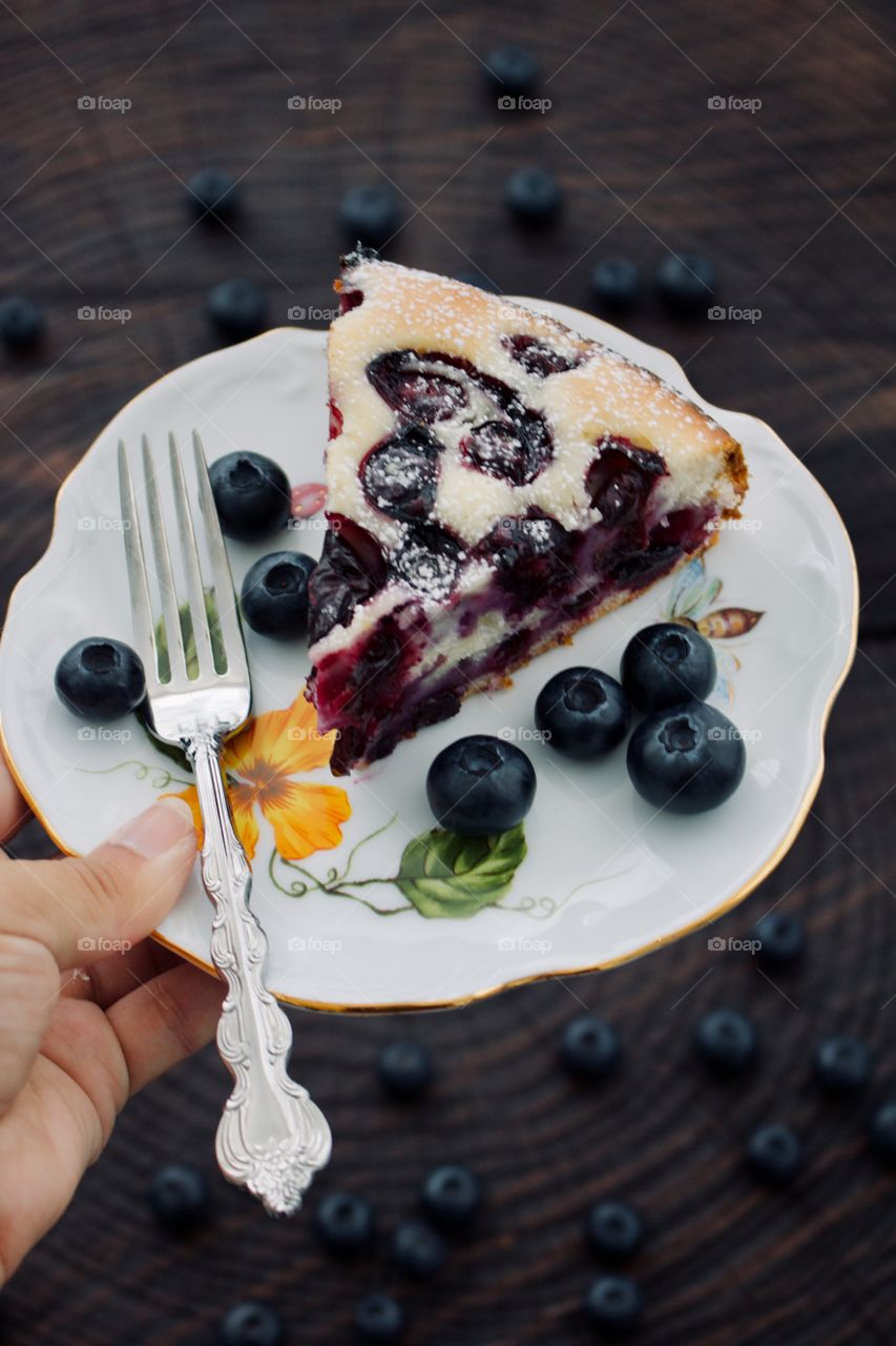 Blueberry lemon cake