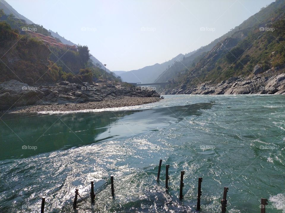 Confluence of holy Ganga and Alaknanda
