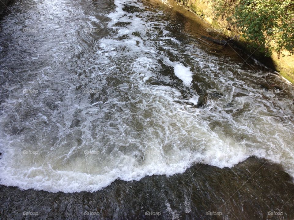 High angle view of Lambro river