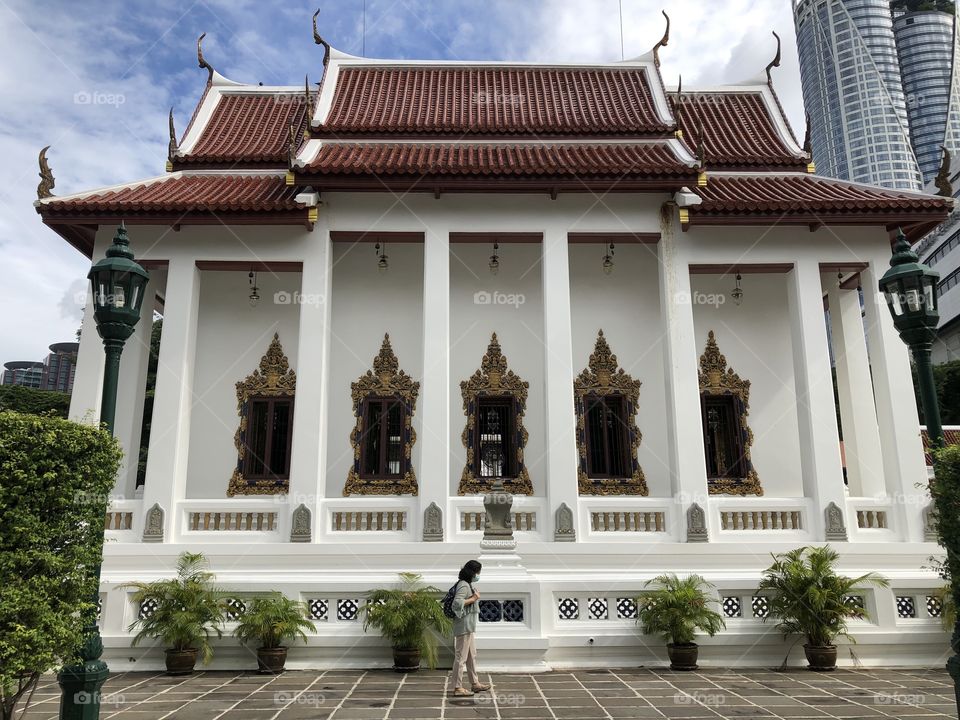 Trip with my friend,Watthai (Wat Pathum Wanaram) Bangkok 