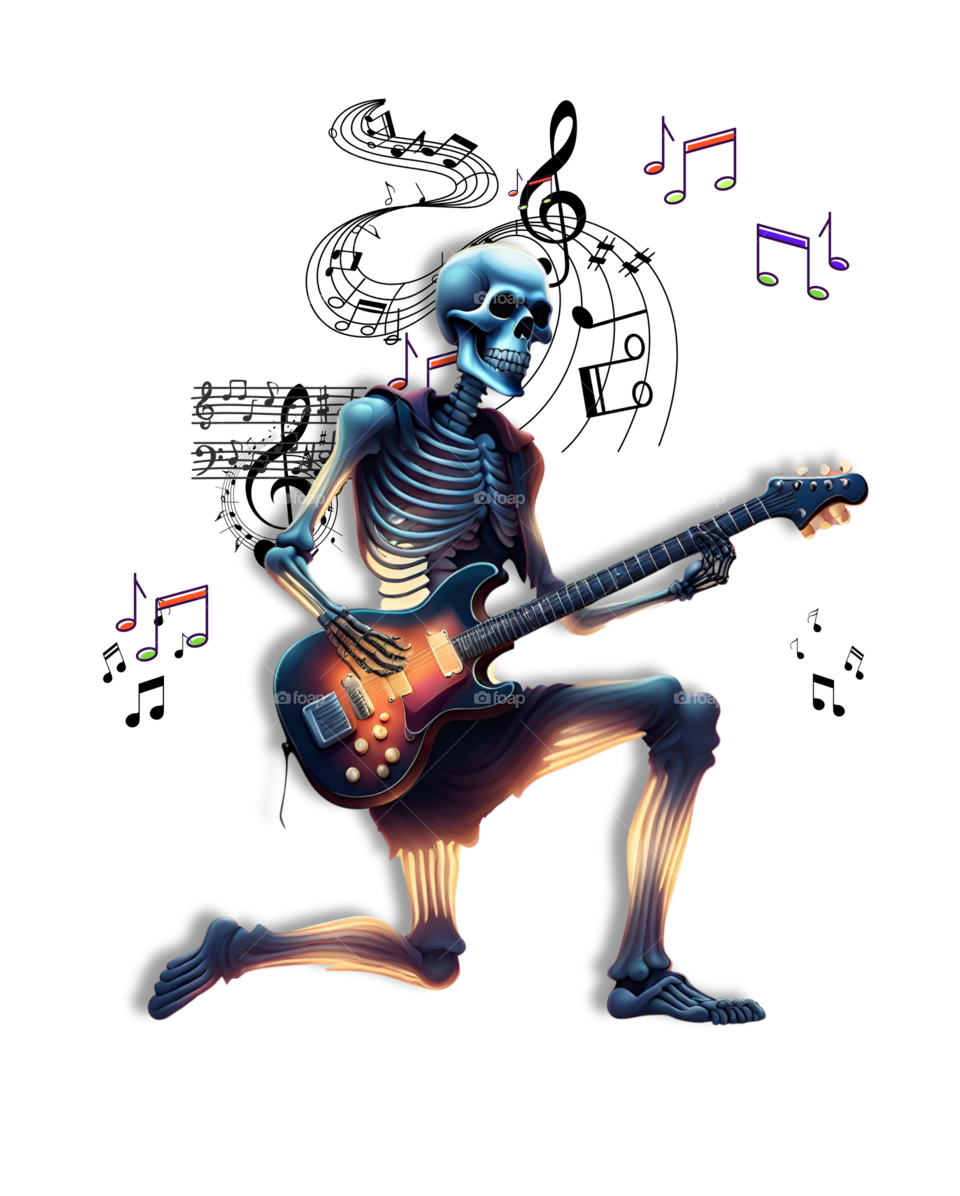 Made this design for T-shirt,phone case’s ,cups in my store online skulls and guitar 