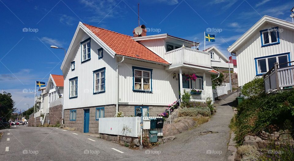 Houses in Fjällbacka Sweden . Houses in Fjällbacka Sweden 
