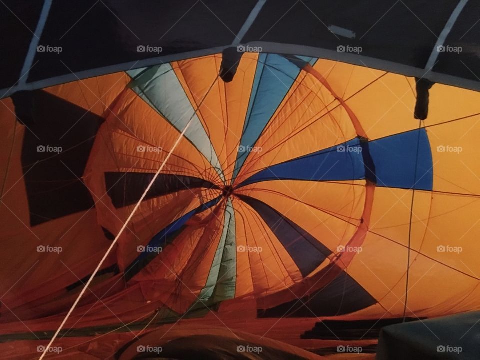 Inside of a Ballon