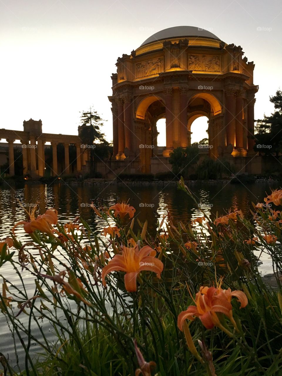 Evening at Palace of Fine Arts