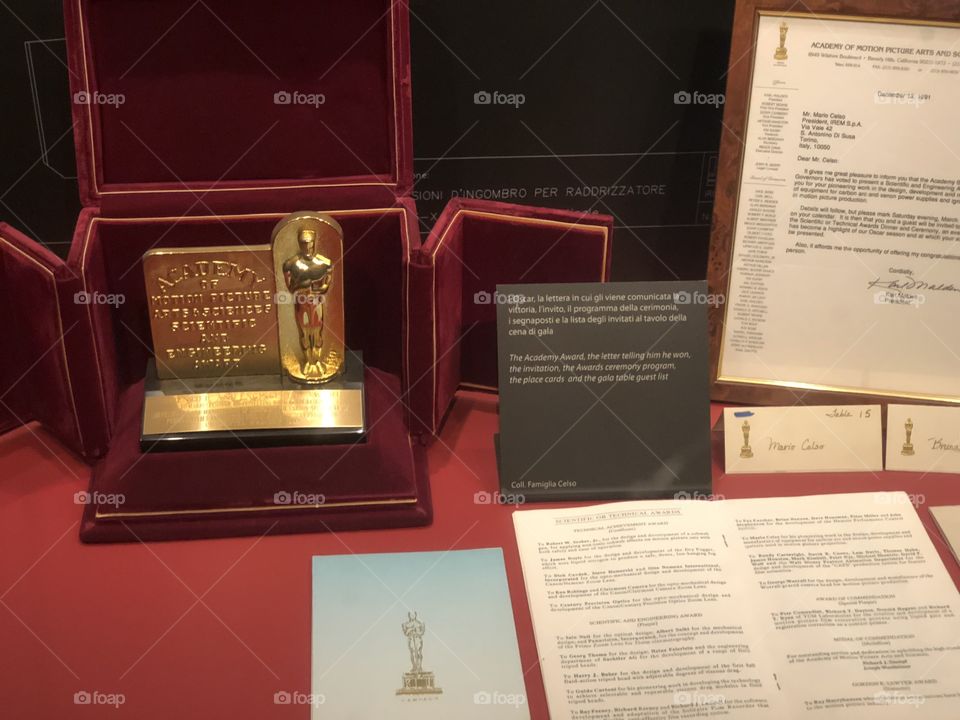 The first Oscar in the history at the cinema’s museum in Turin