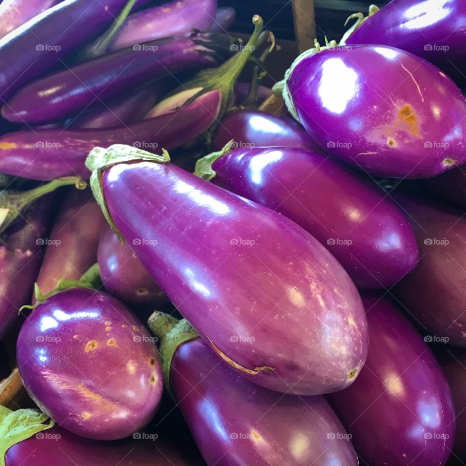 Eggplant at farmers market