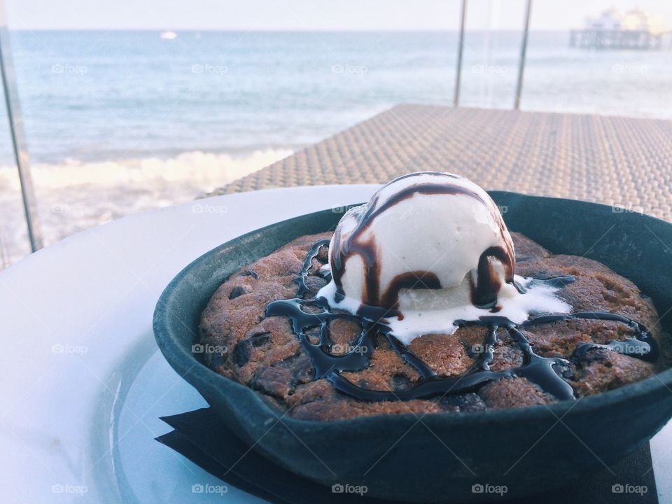 dessert with a view