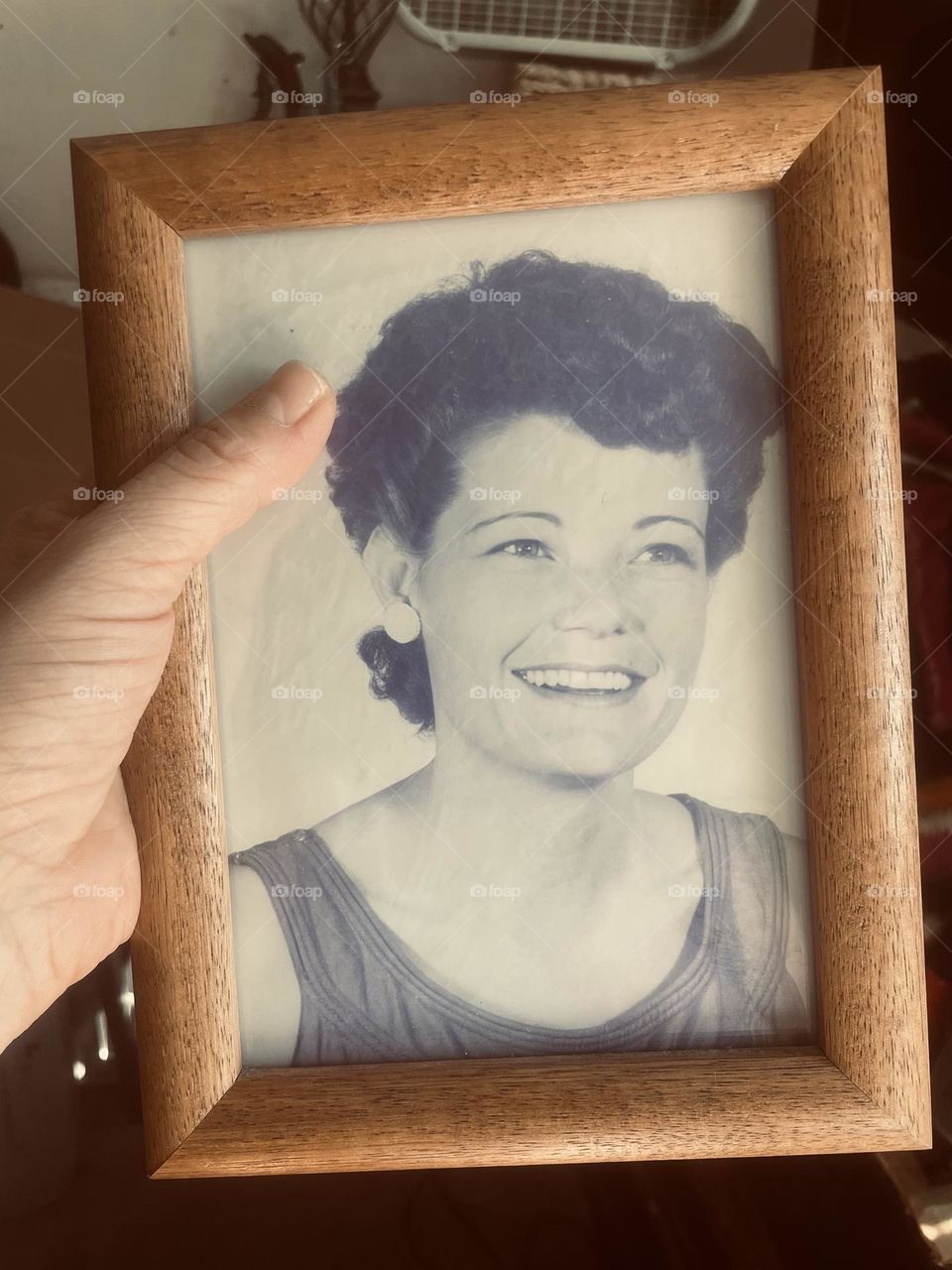 My grandma I love old photos like this she really looks happy 