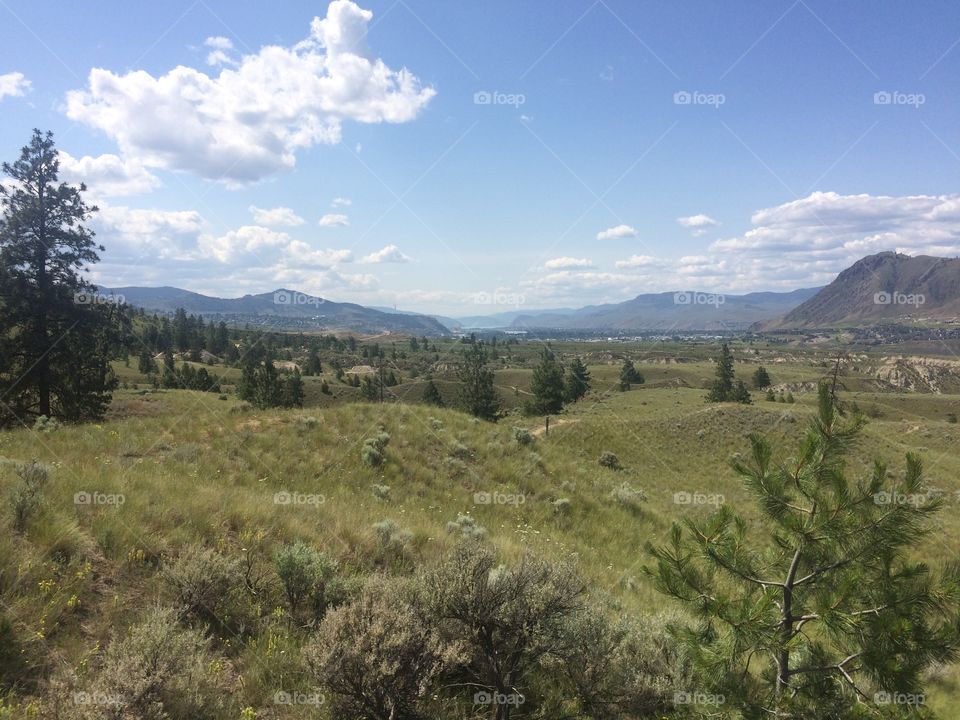 Beautiful scenic mountain hike 