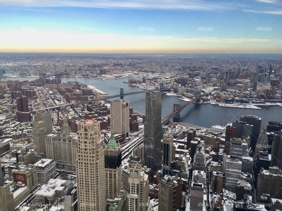 Bird’s eye view of Manhattan, New York City