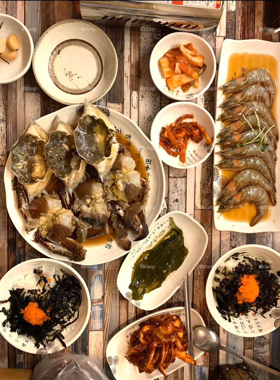 full set of sea food