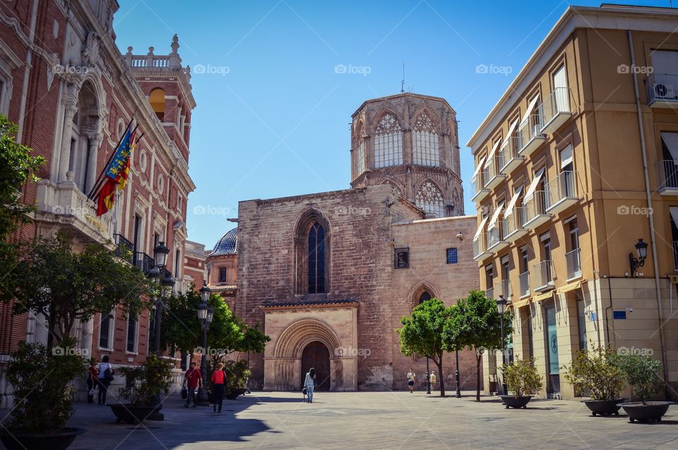 View of valencia cathedral