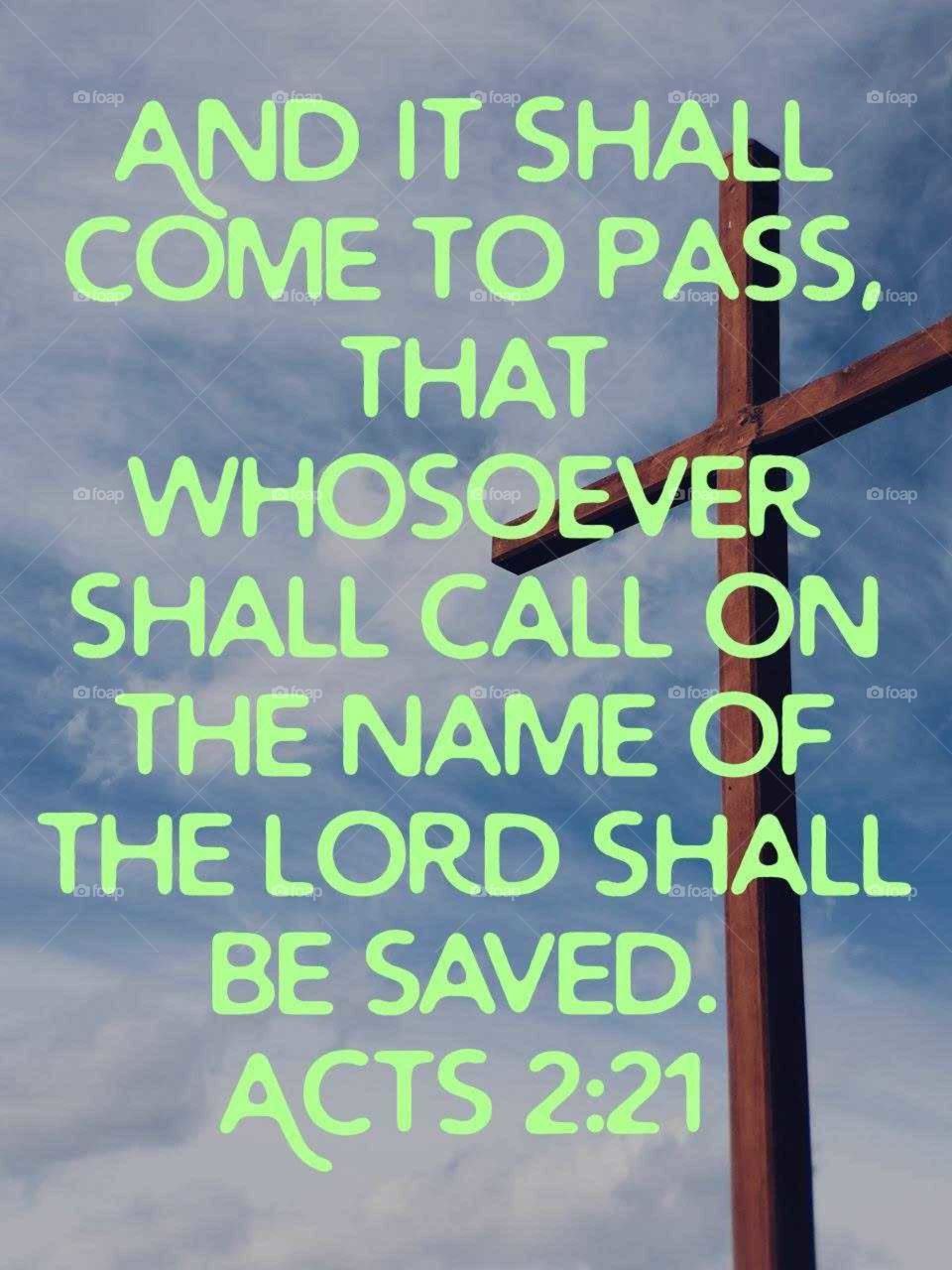 The only Name that gives salvation