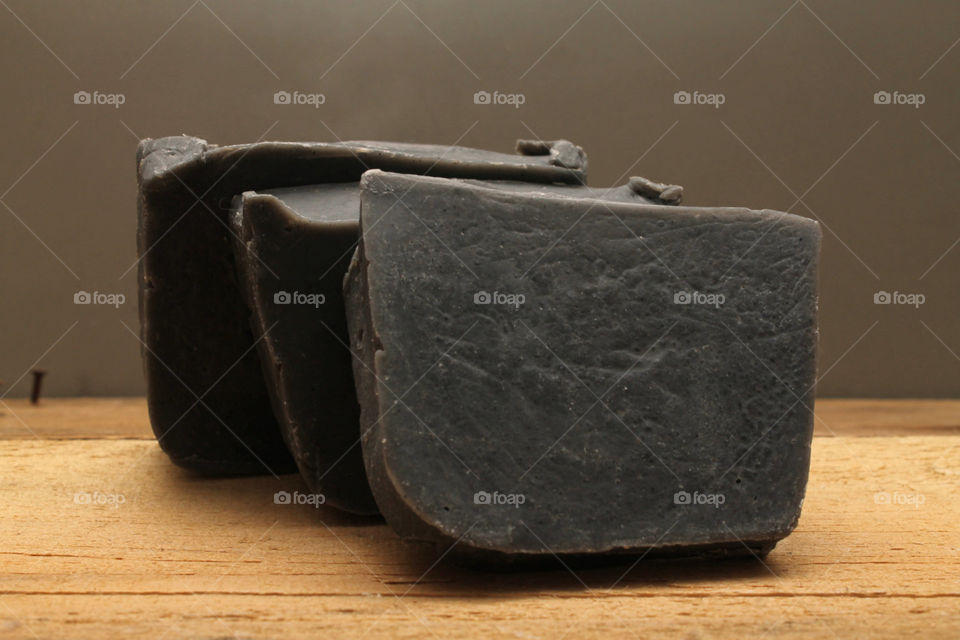 Charcoal soap. I am a soap maker and these are some of the soaps that I make