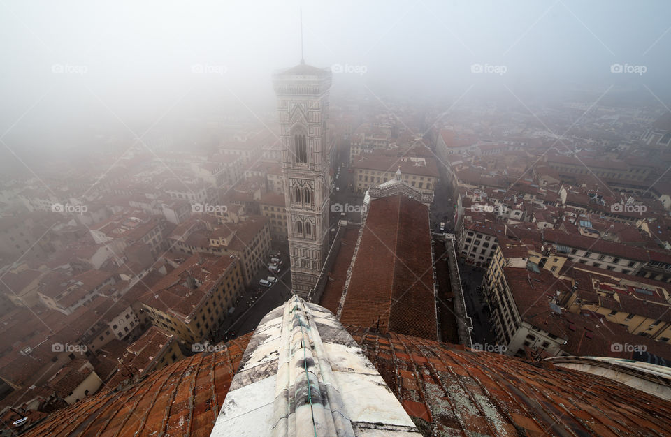 Florence in the fog. 8 am last winter.