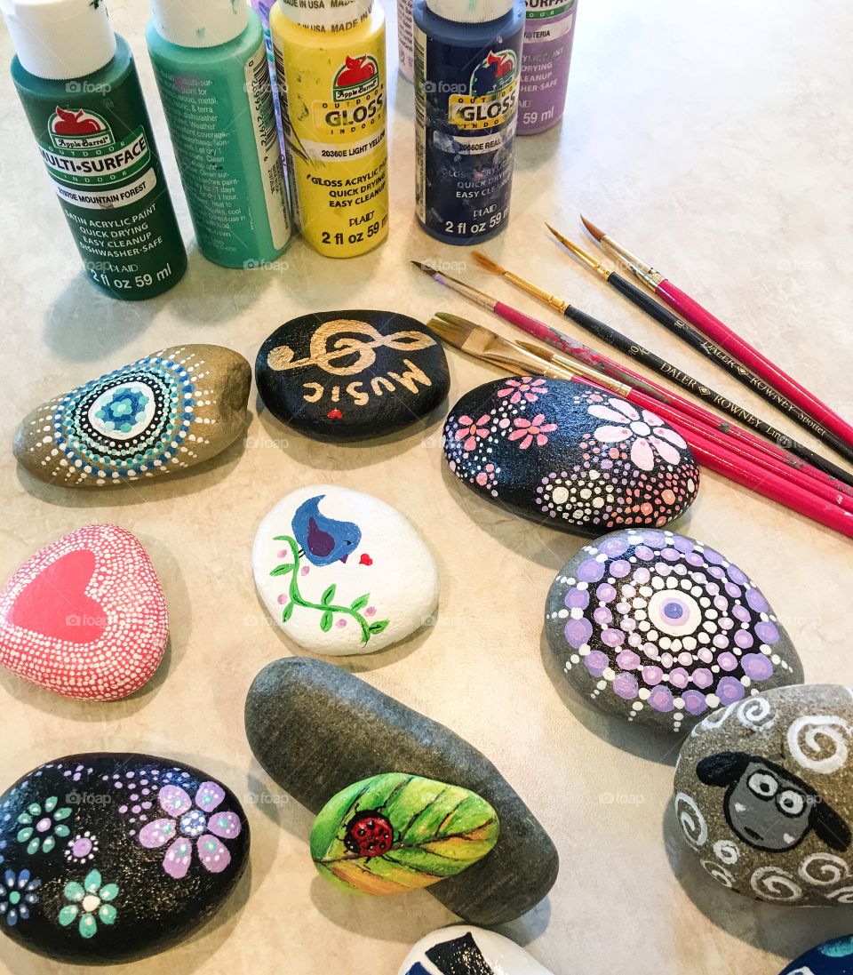 These painted rocks will be hidden around the city for others to find and either keep or re-hid. 