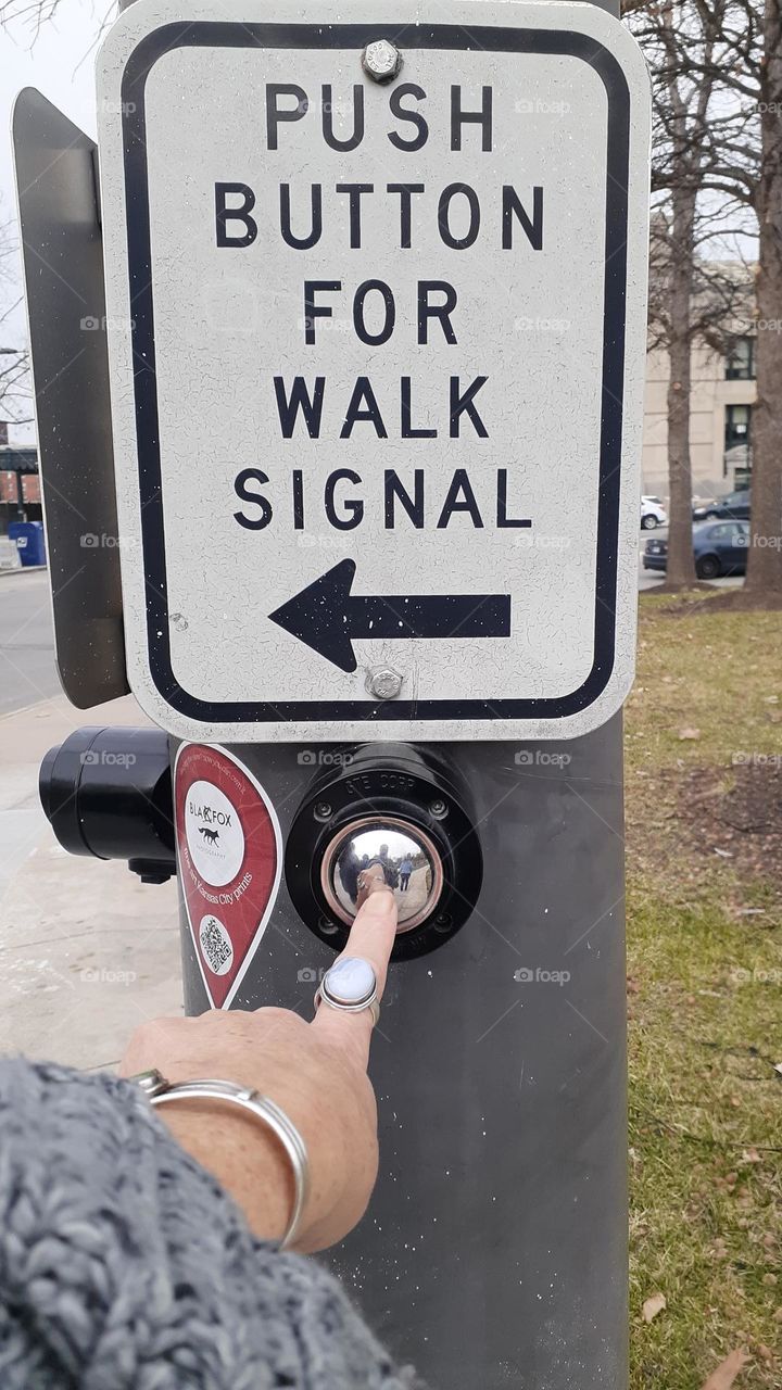 Push Button for Walk Signal