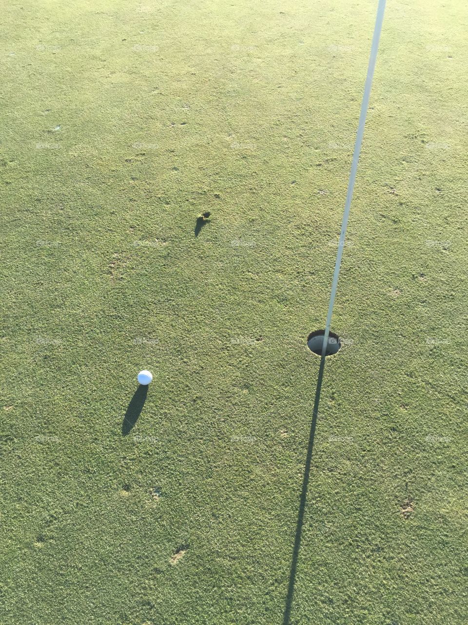 Approach shot. Golf