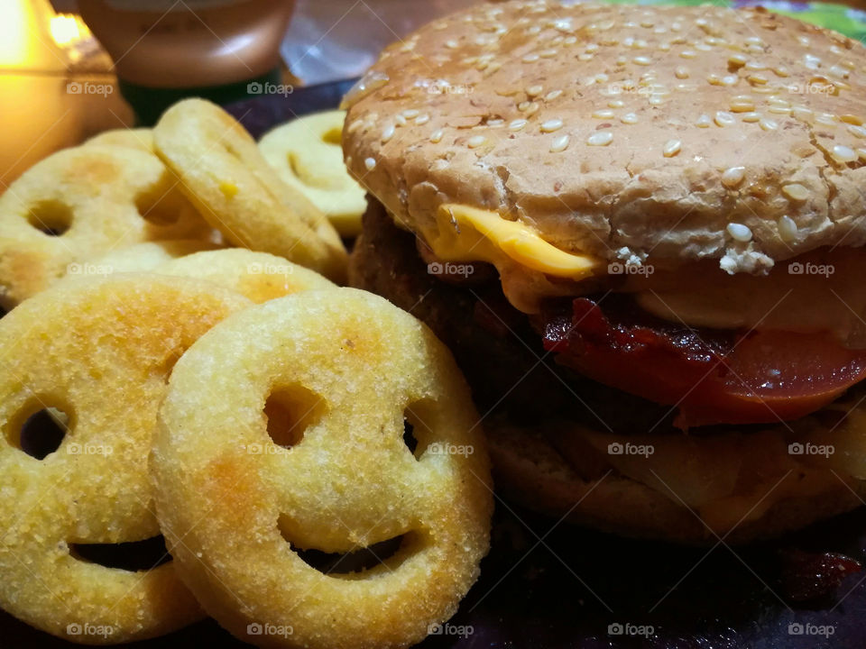 smiling potatoes food