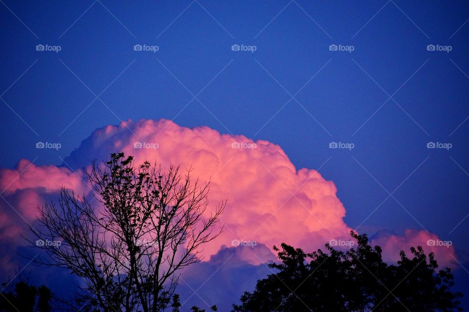Sunset cloud in Indiana 
