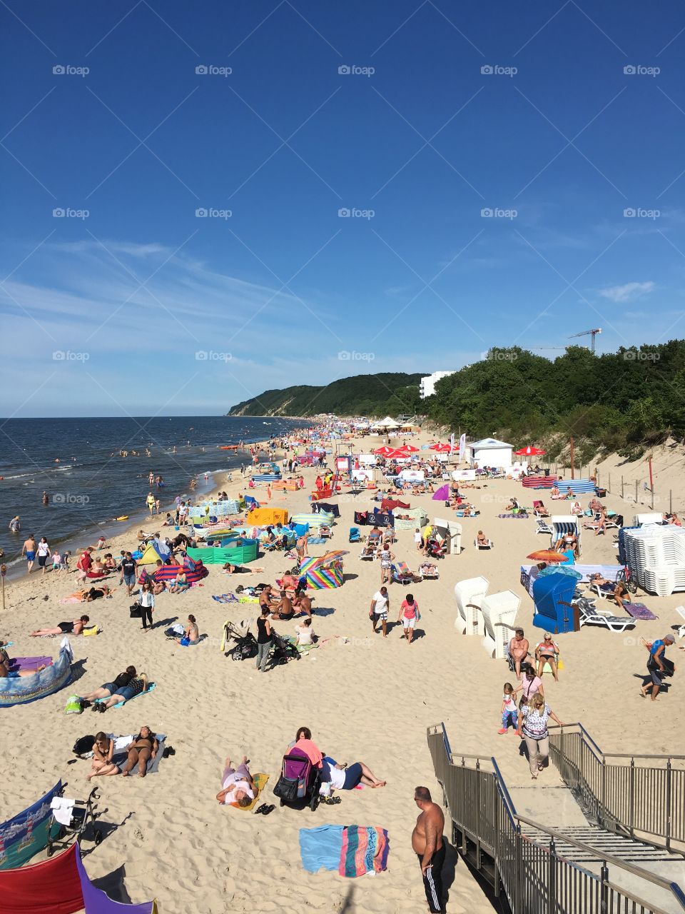 Beach in Miedzyzdroje, Poland