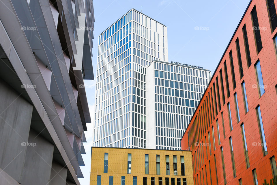 Skyscraper Malmö Live in Malmö Sweden. Congress hall, opera, hotell and entertainment area in Sweden.