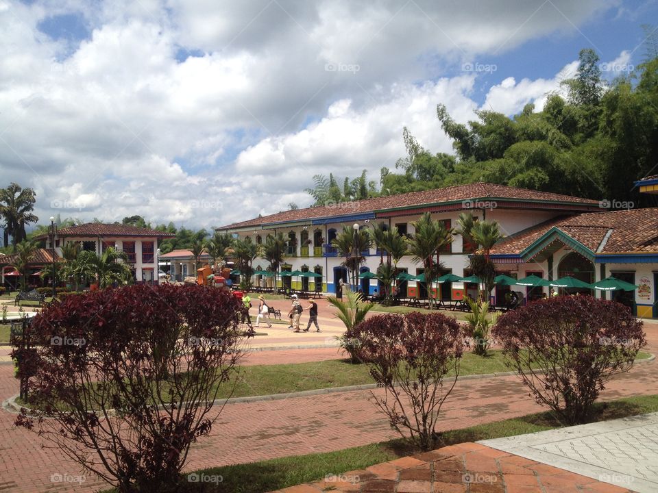 Casa coloniales Españolas en el parque del cafe,Quindio .