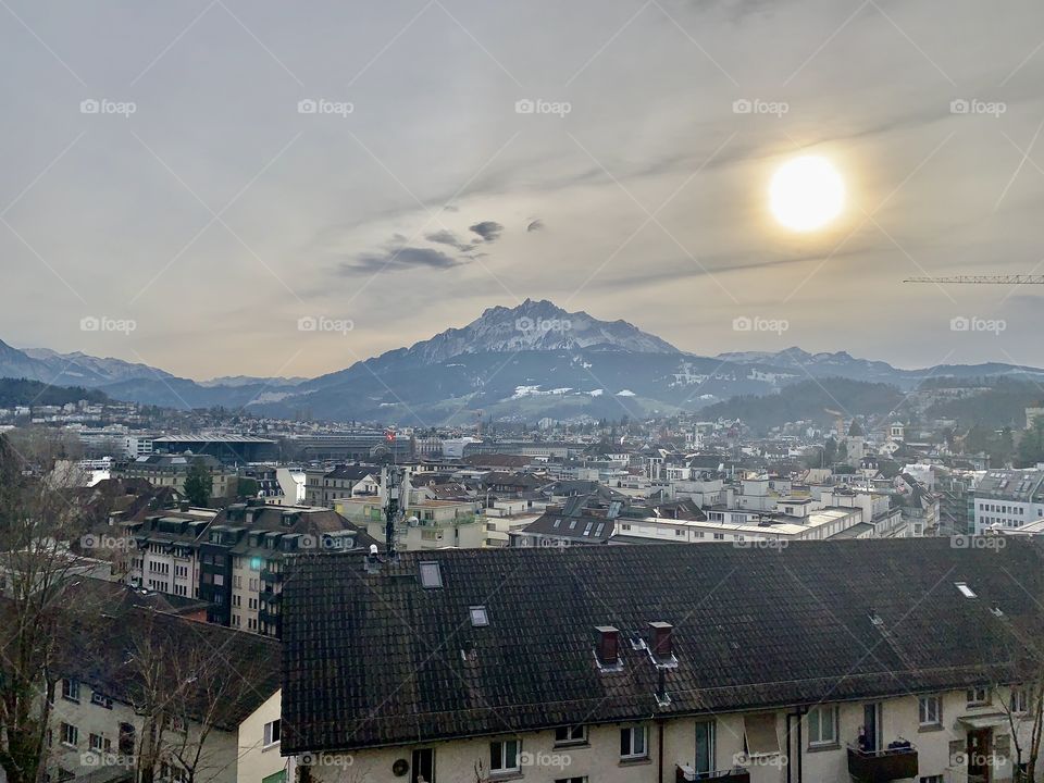 Sunset in Luzern