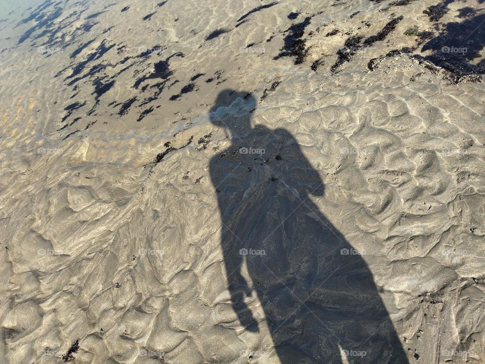 Shadow in the sand