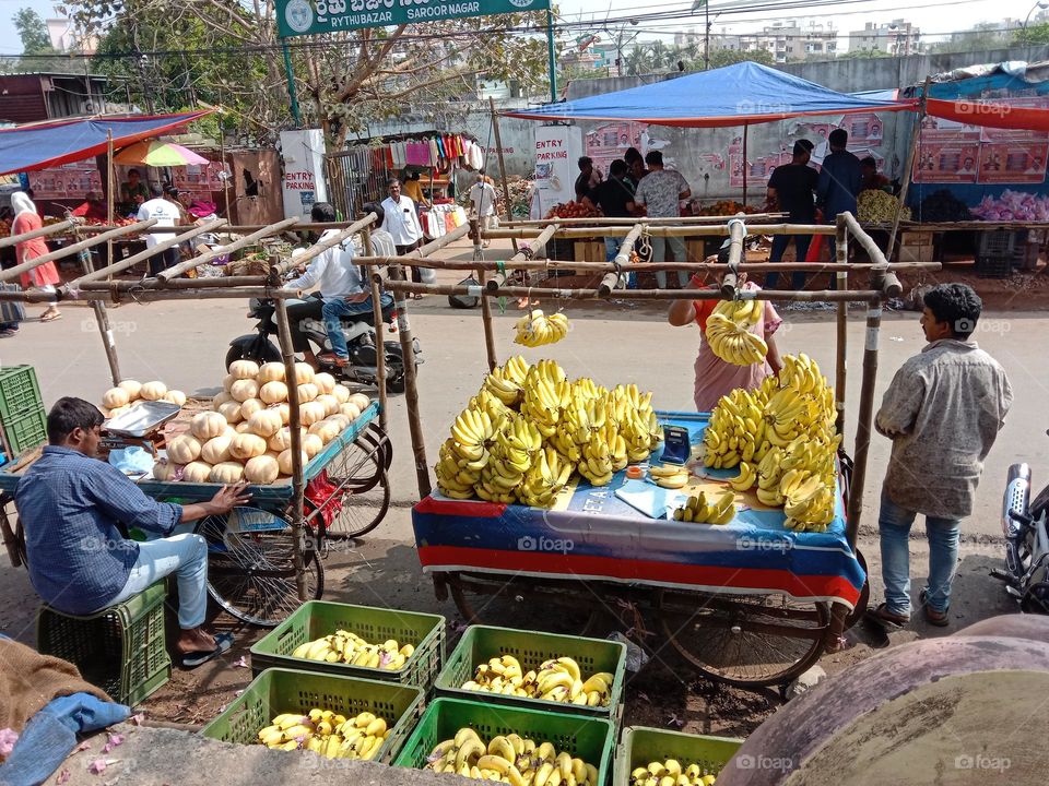 fruit market view