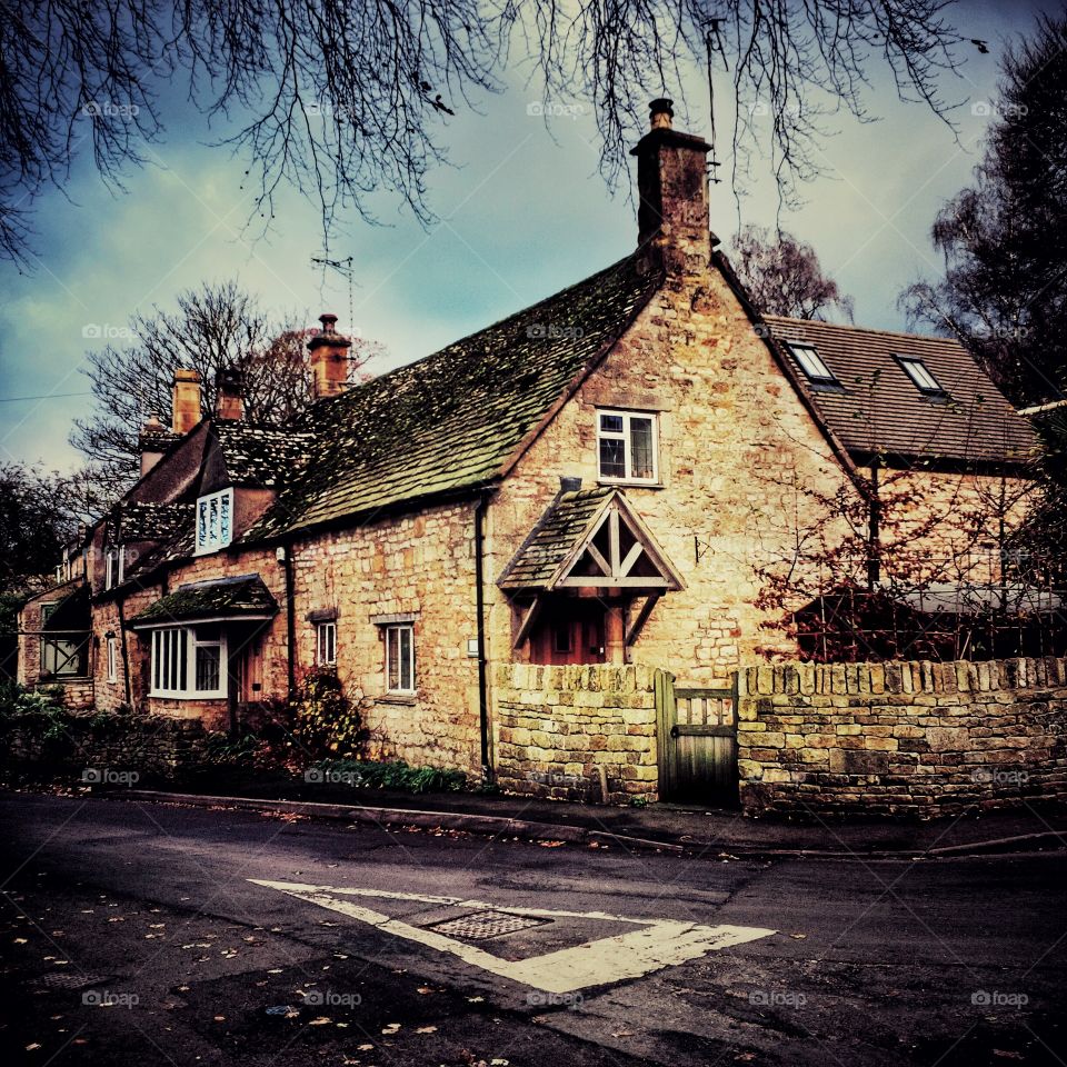 Houses along the high street - Chipping Campden Gloucestershire England UK