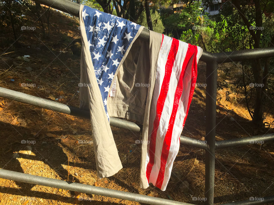 Pants lying around in Barcelona