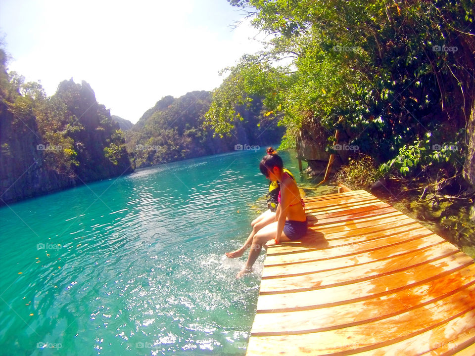 Swimming in Lake