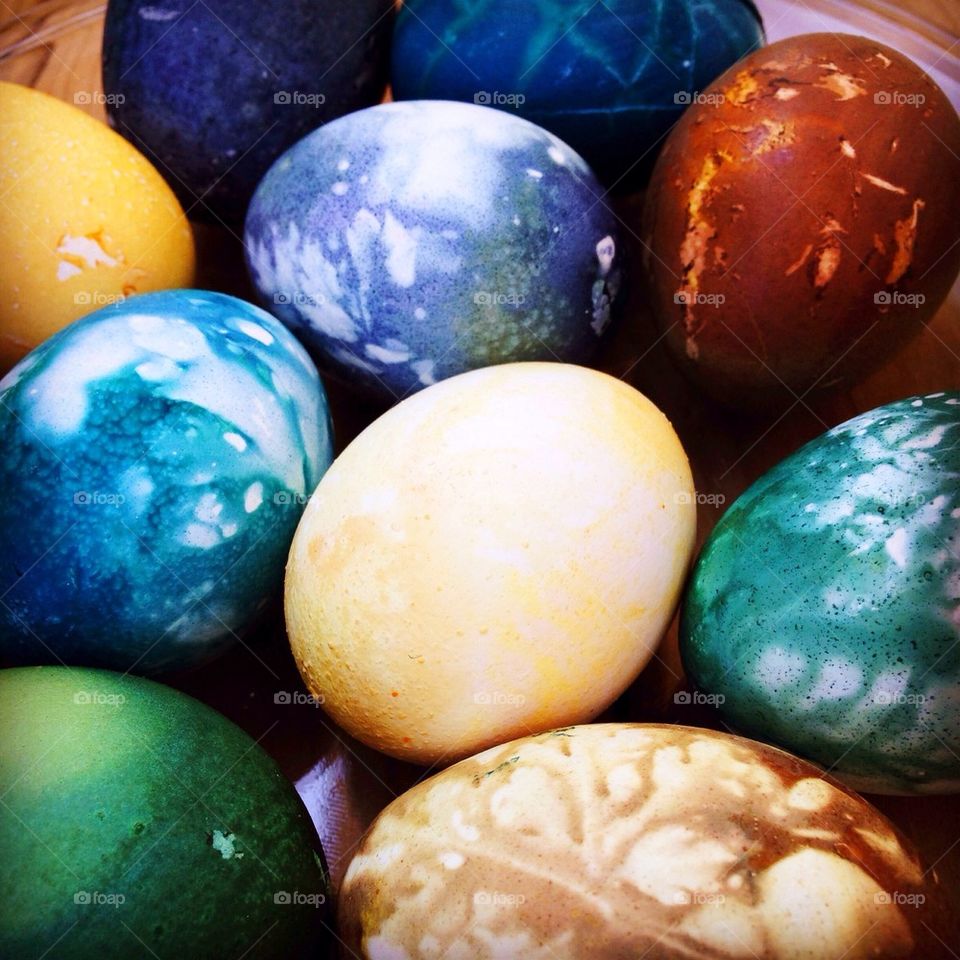 Close-up of a easter egg