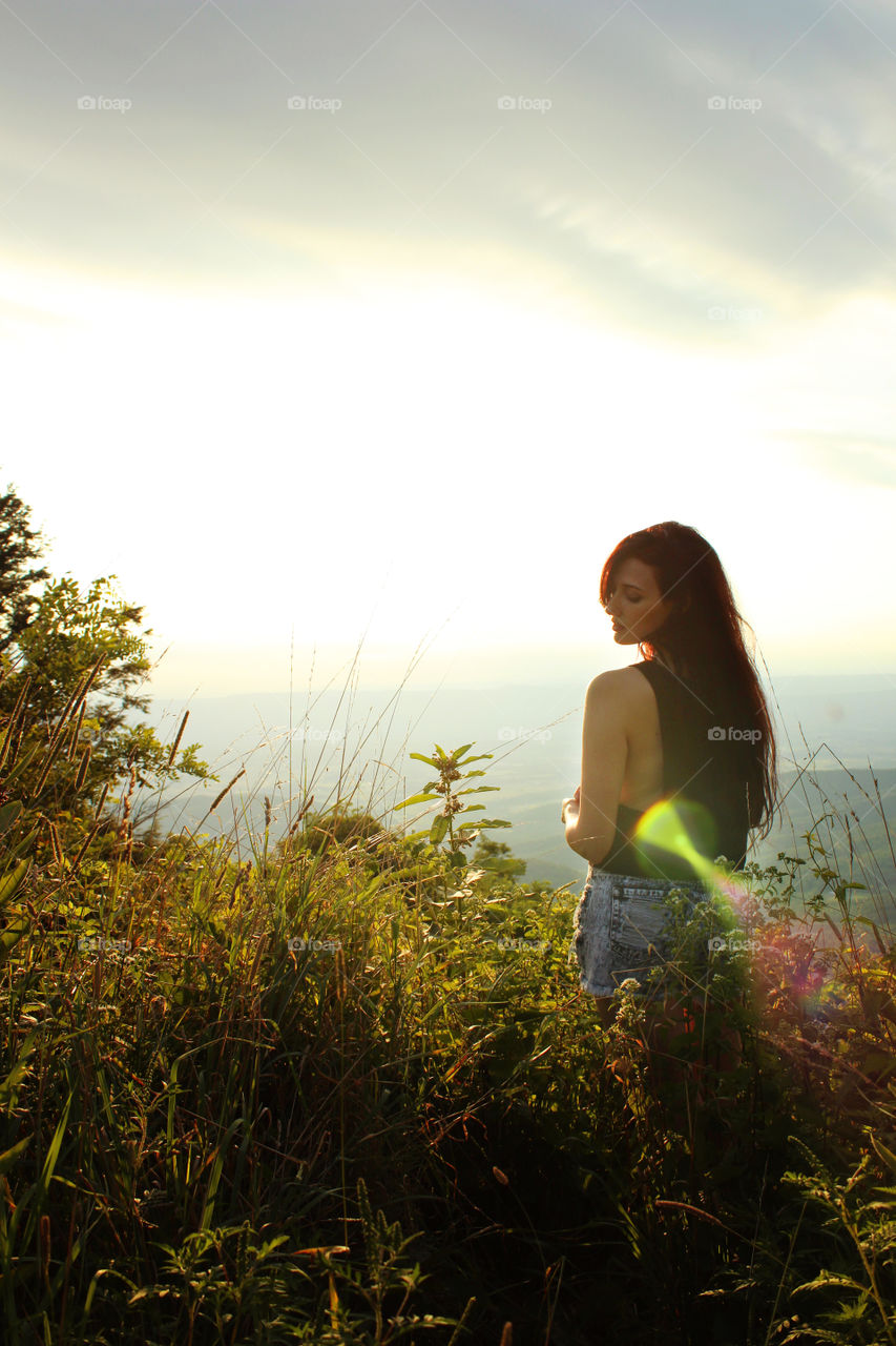 Skyline Drive Sunset. After an incredible day of urban exploring, we took the scenic route back through Virginia.