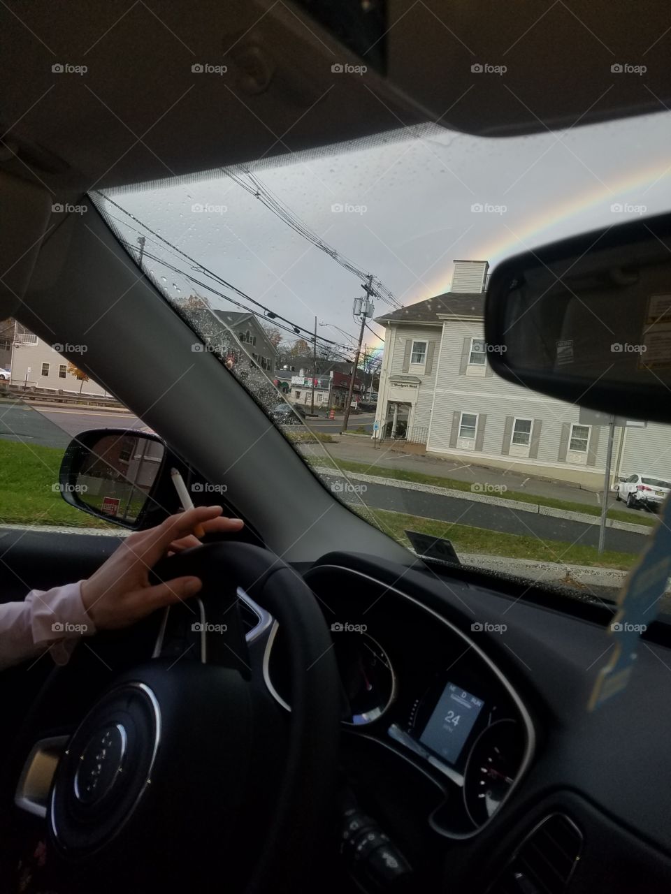 a cigarette and a rainbow