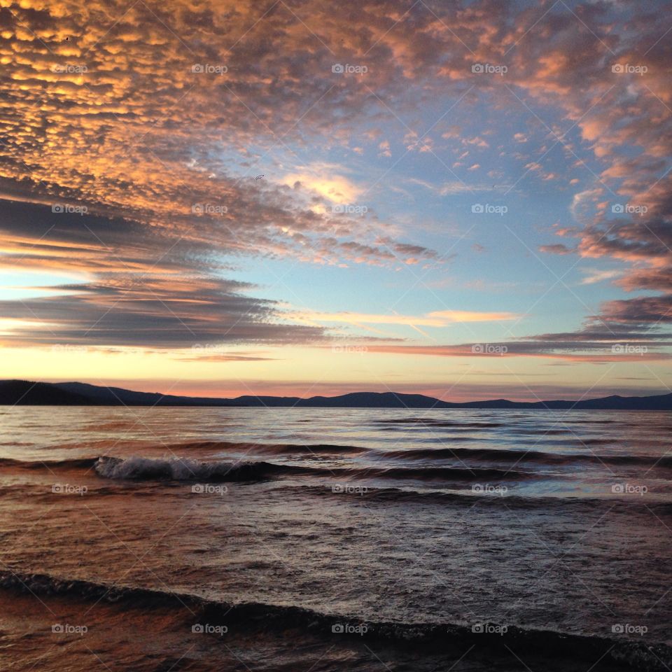 sunset. end of a day