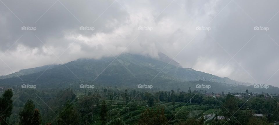 This is pict of Merbabu Mountain in Central Java, Indonesia.