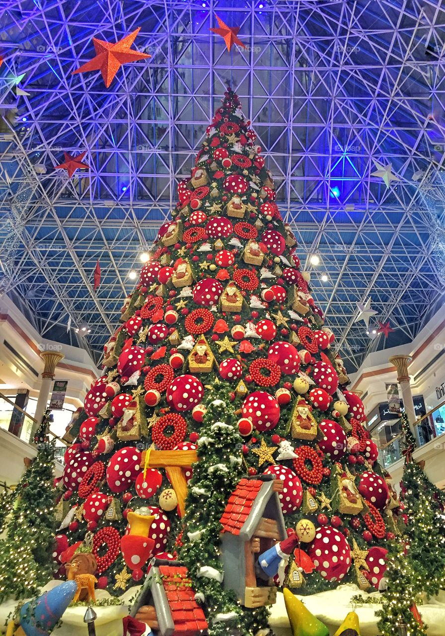 Tall Christmas tree decoration 