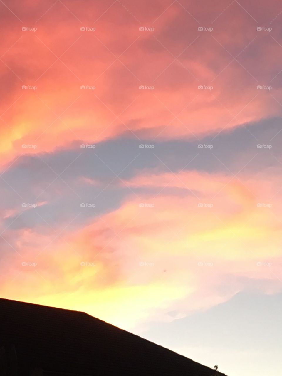 Buffalo, NY sky at sunset June 2018