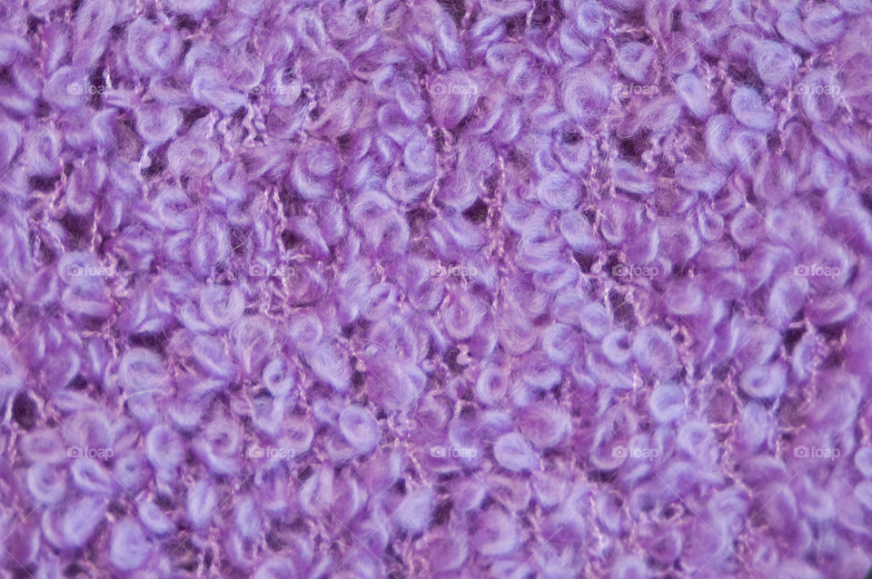 Extreme close-up of knitting material
