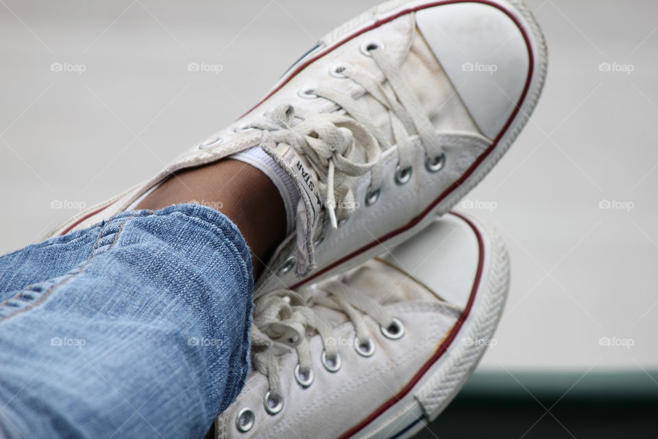Old school. Converse tennis shoes