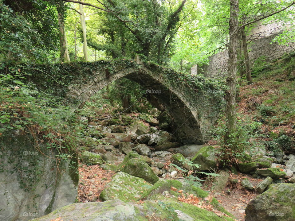 Ancient Ottoman bridge Tsakarada Greece