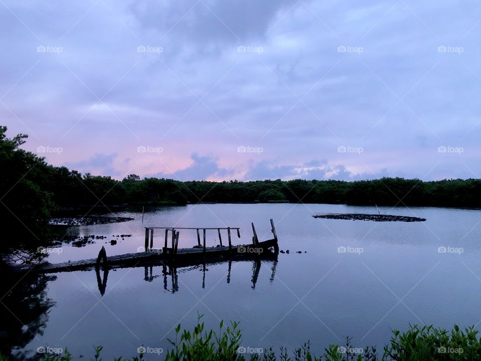 Daybreak over the bayou 