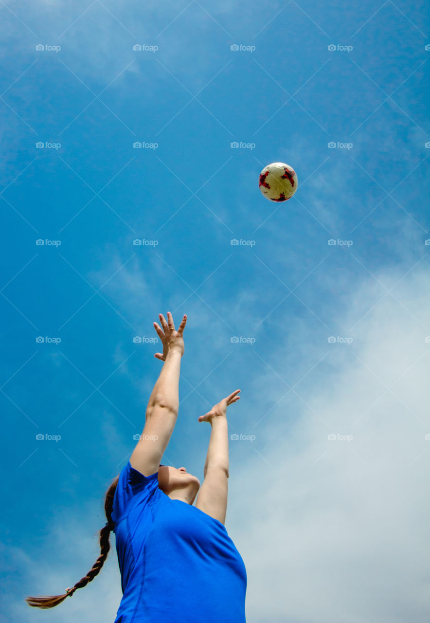 ball into the sky