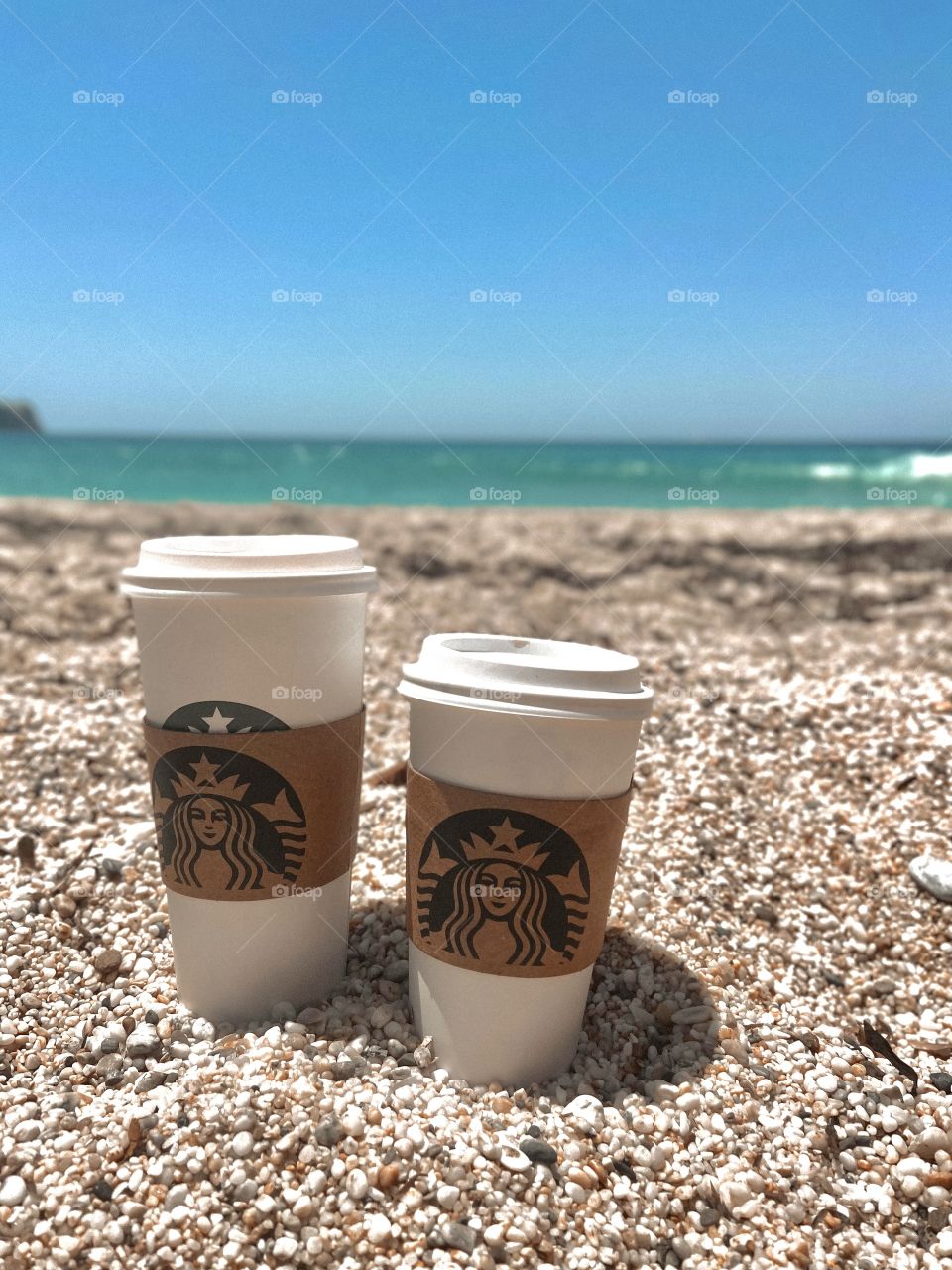 A walk with a Starbucks coffee 