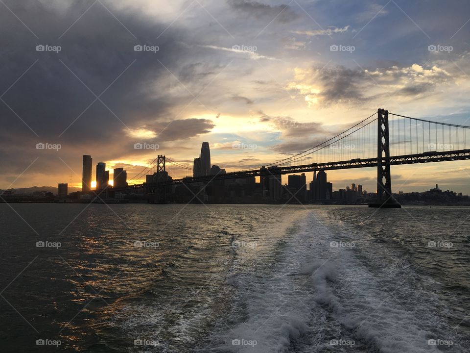 Amazing sunset over San Francisco